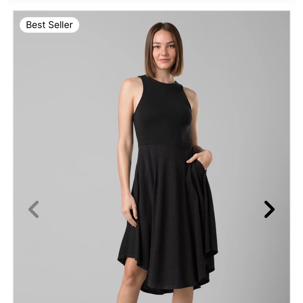 NWT Prana Coy Up Bayjour Dress size XL color Black.